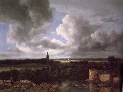 Jacob van Ruisdael Extensive Landscape with a Ruined oil painting on canvas